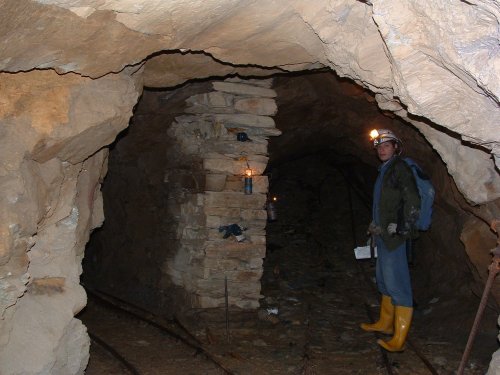 Prospecting in ancient mine